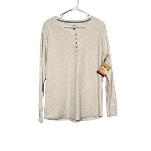 NWT Blue Mountain  Large White Heathered Thermal